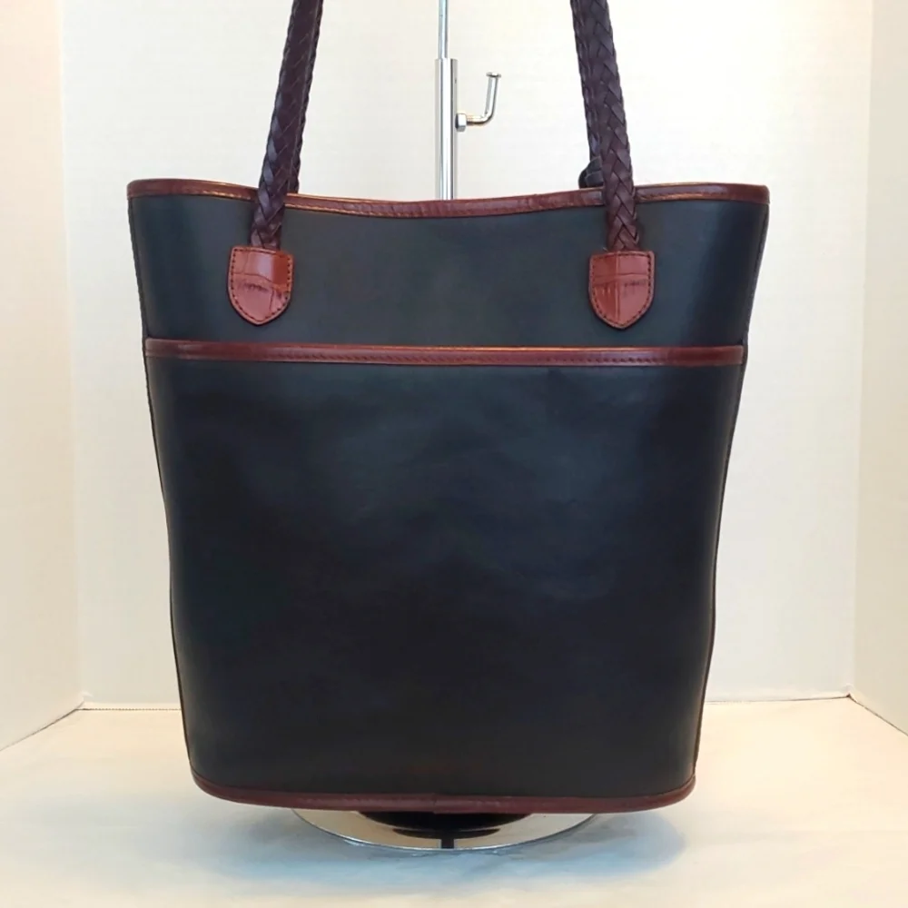 Brighton Black and Brown Tote Bag